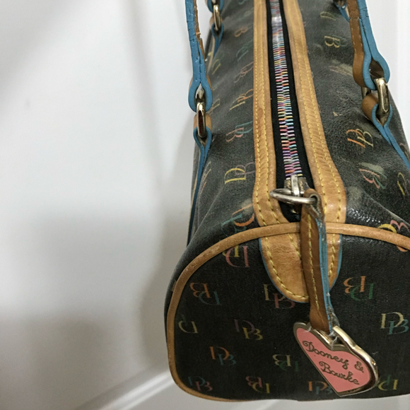 Dooney & Bourke Vintage Rainbow Barrel Bag y2k - Picture 8 of 11